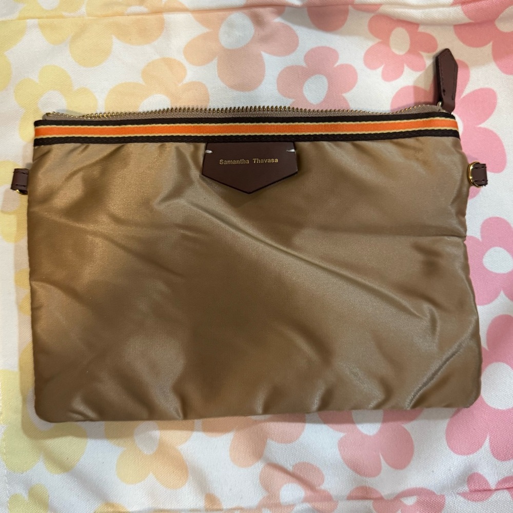 Samantha Thavasa Brown and Tan Bag